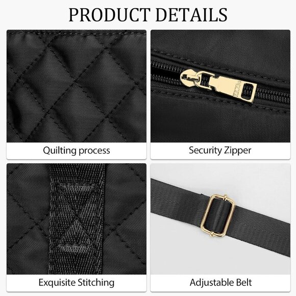 Water Resistant Tote Bag Nylon 17 Pockets Zipper Closure Work School Nurse - Picture 5 of 7